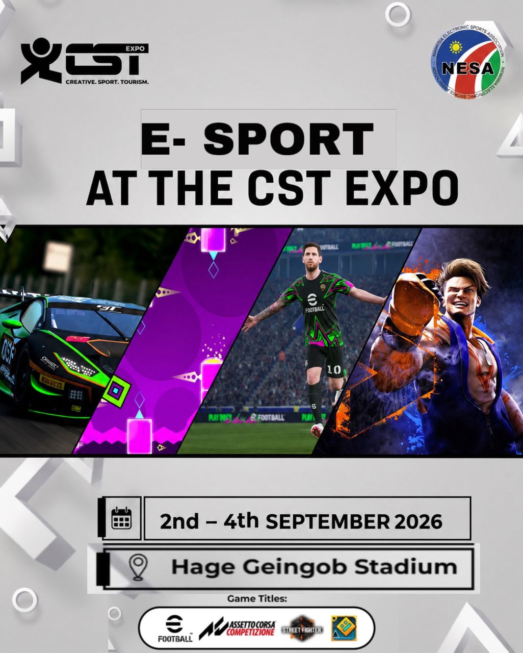 E-Sport at the CST Expo poster